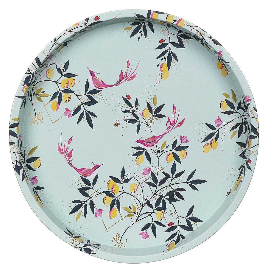 Tins & Trays | Sara Miller Sara Miller Duck Egg Orchard Birds Deepwell Tray