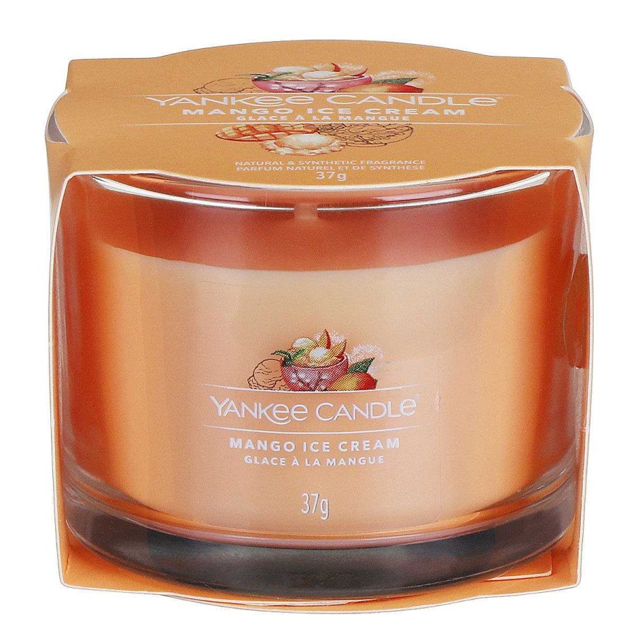 Aromatherapy | Yankee Candle Yankee Candle Mango Ice Cream Single Signature Filled Votive