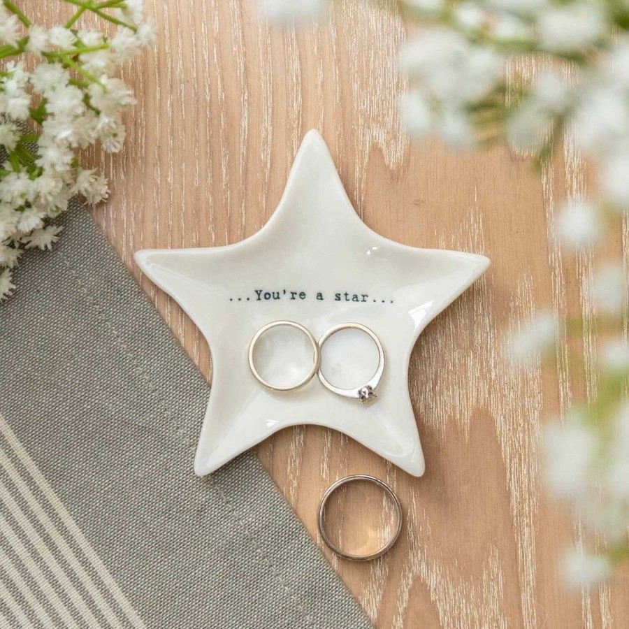 Keepsake Gifts | East of India East Of India 'You'Re A Star' Wobbly Star Dish