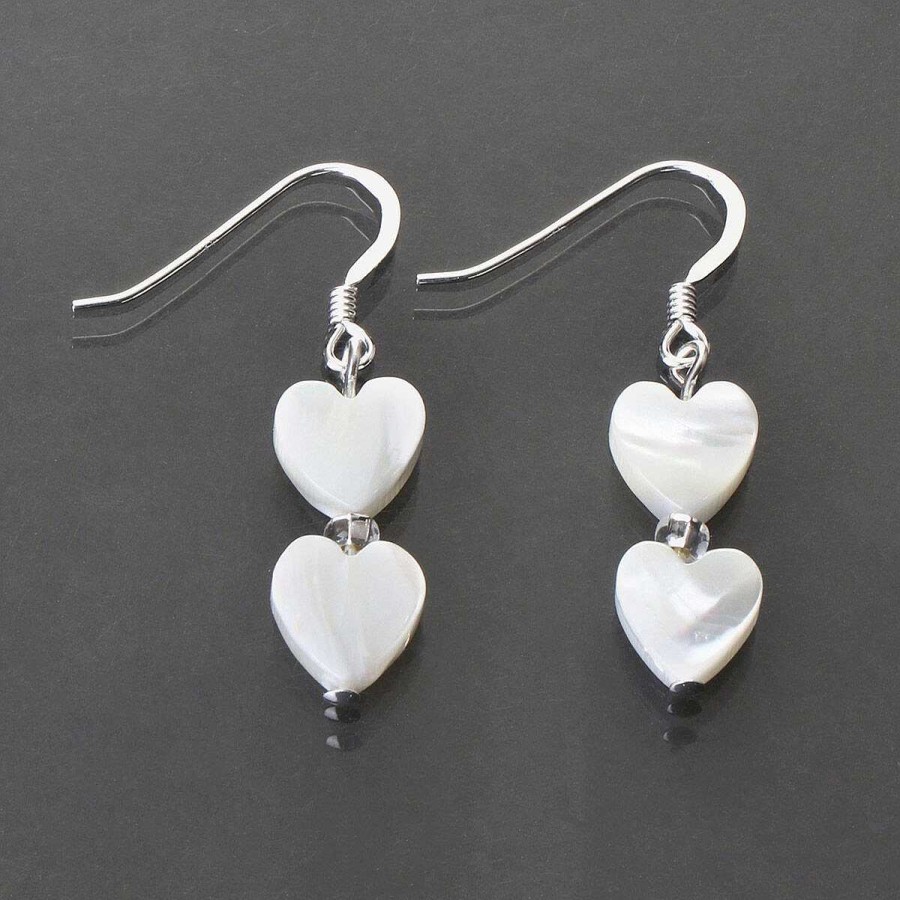 Fashion & Jewellery | Carrie Elspeth Carrie Elspeth Shell Hearts Duo Earrings