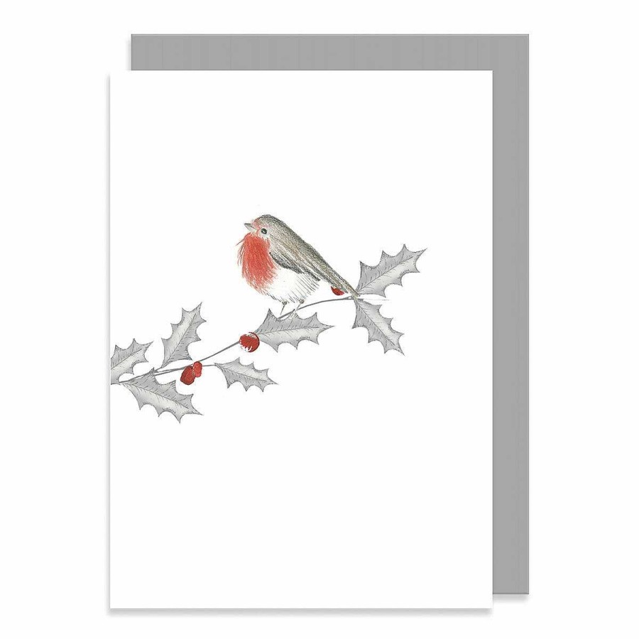 Inspirational | East of India East Of India Bird And Berry Robin Greetings Card