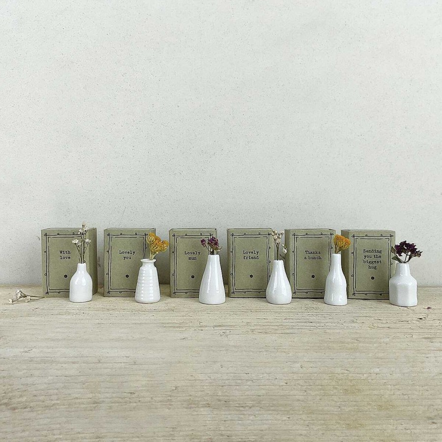 Flower Vases | East of India East Of India 'Thanks A Bunch' Matchbox Vase