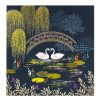 Animals & Birds Cards | Sara Miller Sara Miller Swan Under Bridge Greetings Card