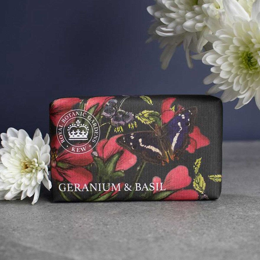 Soaps | The English Soap Company The English Soap Company Geranium & Basil Shea Butter Soap 240G