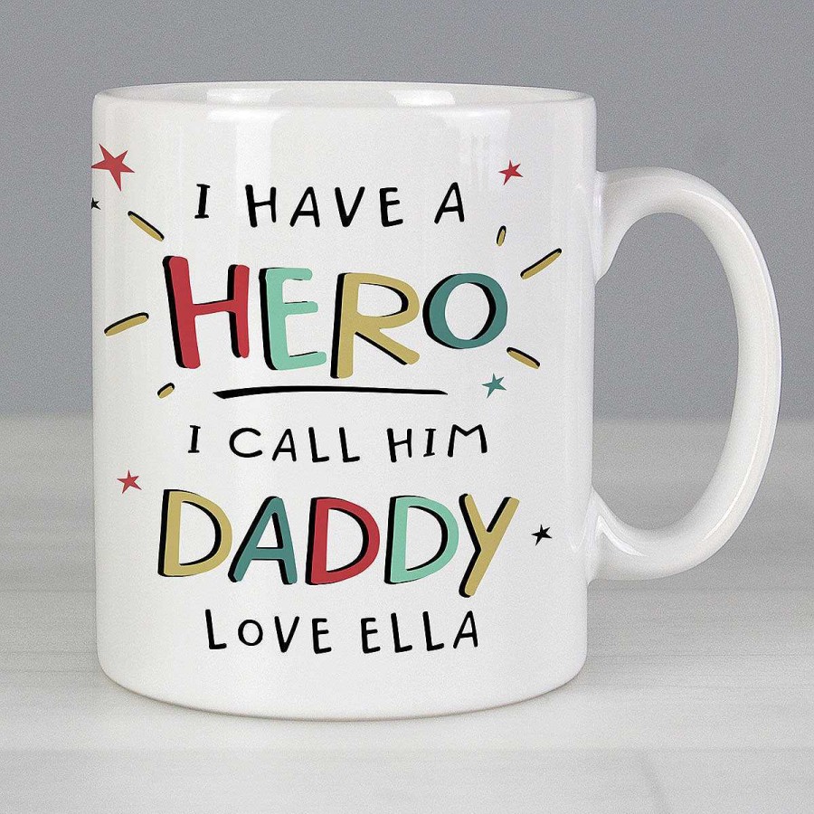 Grandad | Temptation Gifts Personalised I Have A Hero Dad Mug