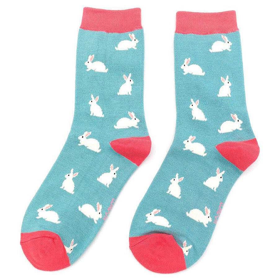 Socks | Miss Sparrow Miss Sparrow Duck Egg Rabbit Women'S Bamboo Socks