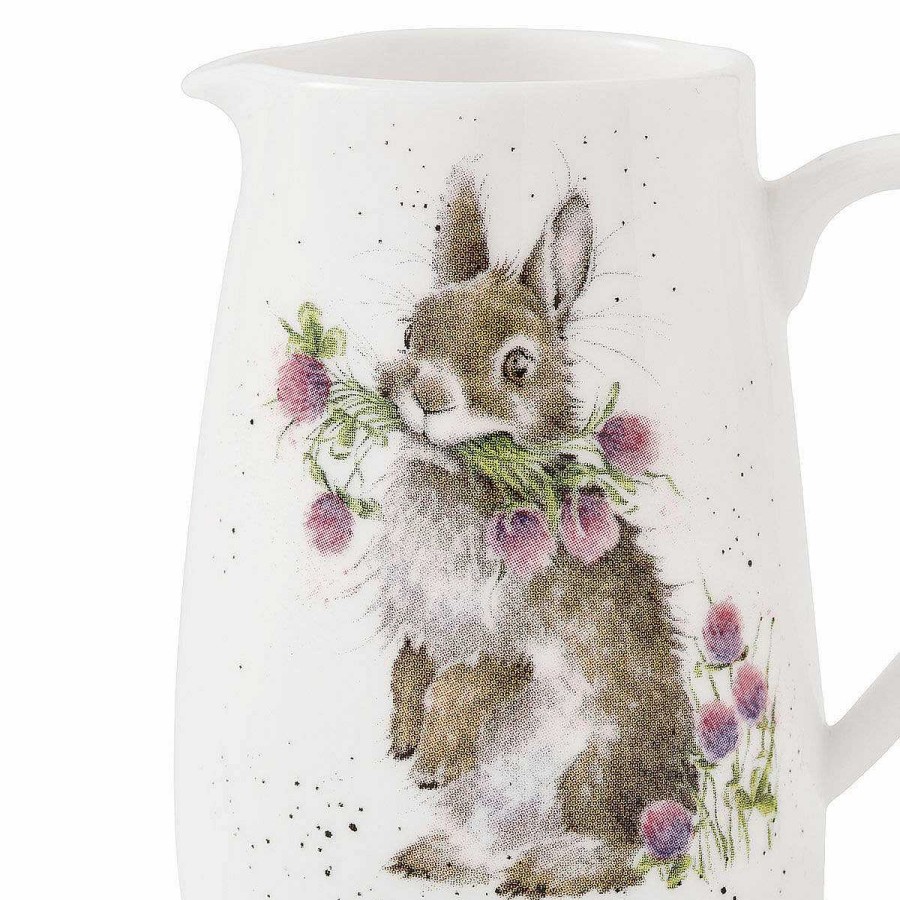 Jugs | Wrendale Wrendale 'Head Clover Heels' Rabbit 8Cm Posy Jug