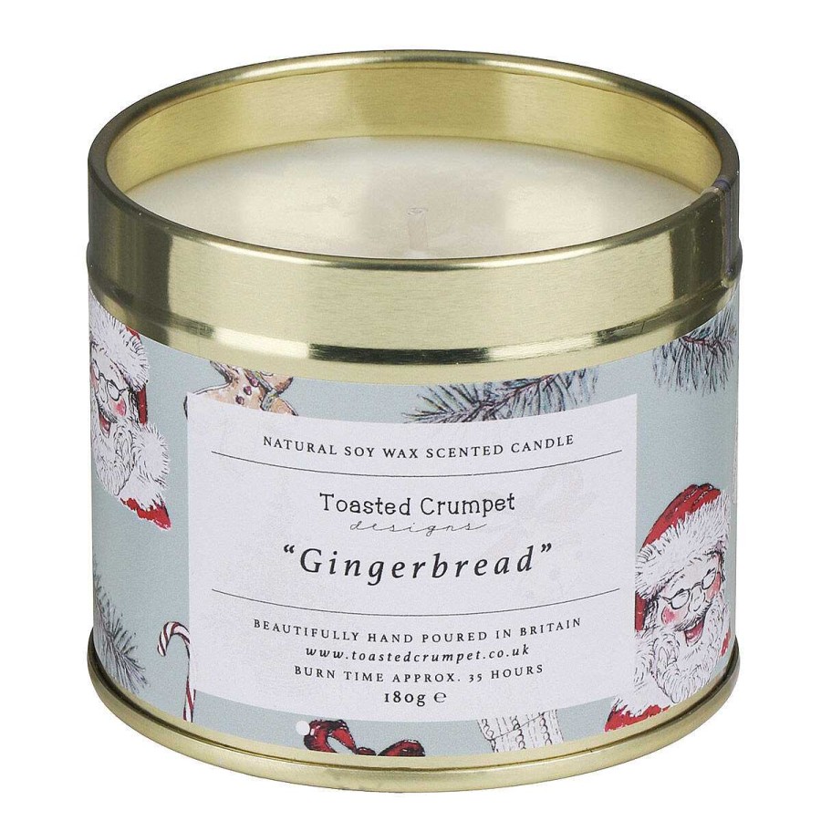 Tin Candles | Toasted Crumpet Toasted Crumpet 'All Things Jolly' Gingerbread Tin Candle