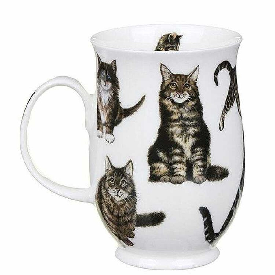 Pet Accessories | Dunoon Dunoon Cats Tabby Suffolk Shape Mug