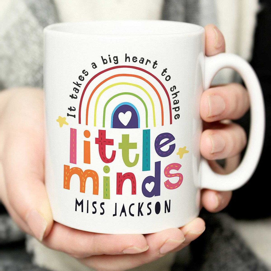 Personalised Gifts | Temptation Gifts Personalised Teacher 'Shape Little Minds' Ceramic Mug