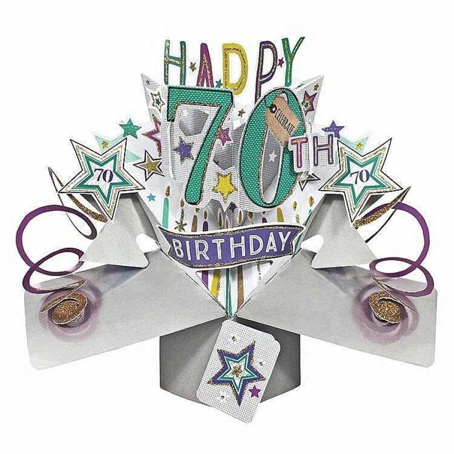 Age Cards | Second Nature Second Nature '70Th Birthday' Pop Up Card