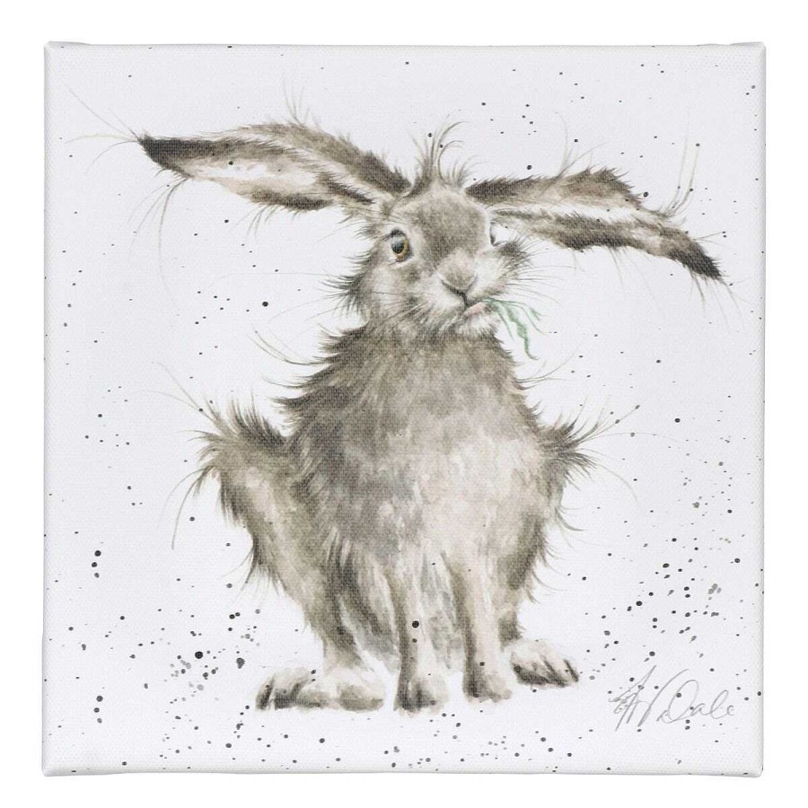 Art Prints | Wrendale Wrendale 'Hare-Brained' Hare Small Canvas