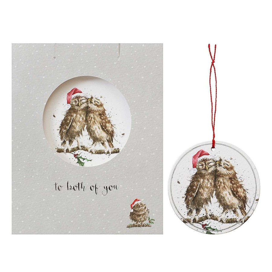 Christmas | Wrendale Wrendale 'To Both Of You' Christmas Card With Tree Decoration