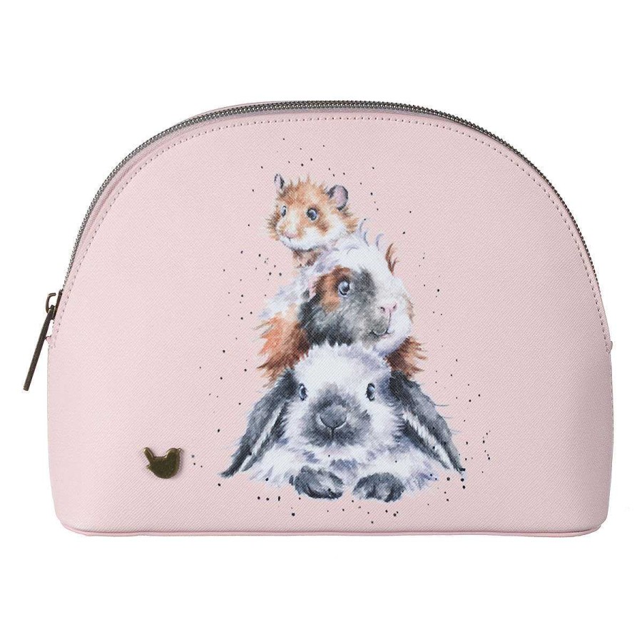 Make Up Bags | Wrendale Wrendale 'Piggy In The Middle' Medium Cosmetic Bag