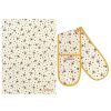 Oven Gloves | Emma Bridgewater Emma Bridgewater Bumblebee & Polka Dot Double Oven Glove And Tea Towel Set