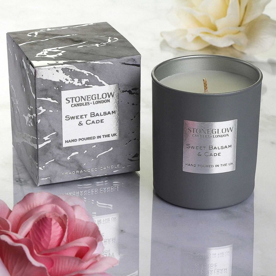 Ceramic Candles | Stoneglow Stoneglow Luna Sweet Balsam & Cade Candle