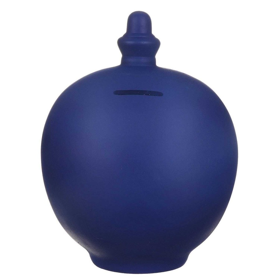 Money Pots | Temptation Temptation Personalisable Dark Blue Money Pot