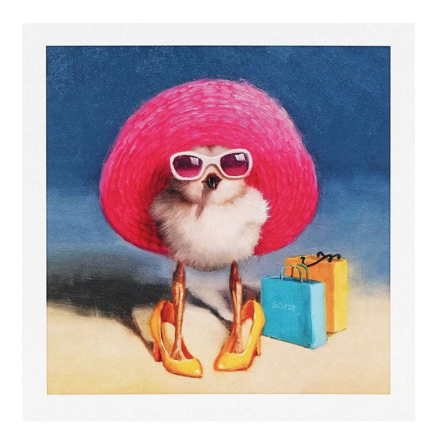 Funny Cards | Pigment Pigment Chick Dressed In Hat Greetings Card