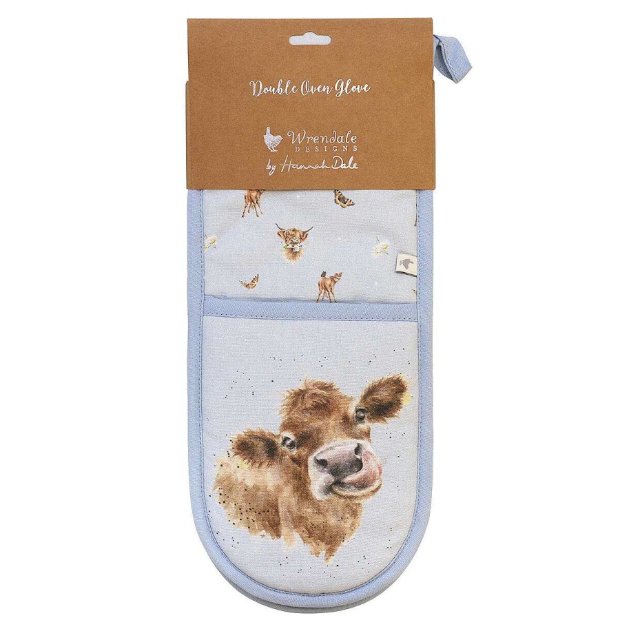 Oven Gloves | Wrendale Wrendale Farmyard Friends Cow Double Oven Glove