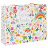 Gift Wrap | Glick Glick Paper Salad 'Hello Baby' Doodles Landscape Large Gift Bag