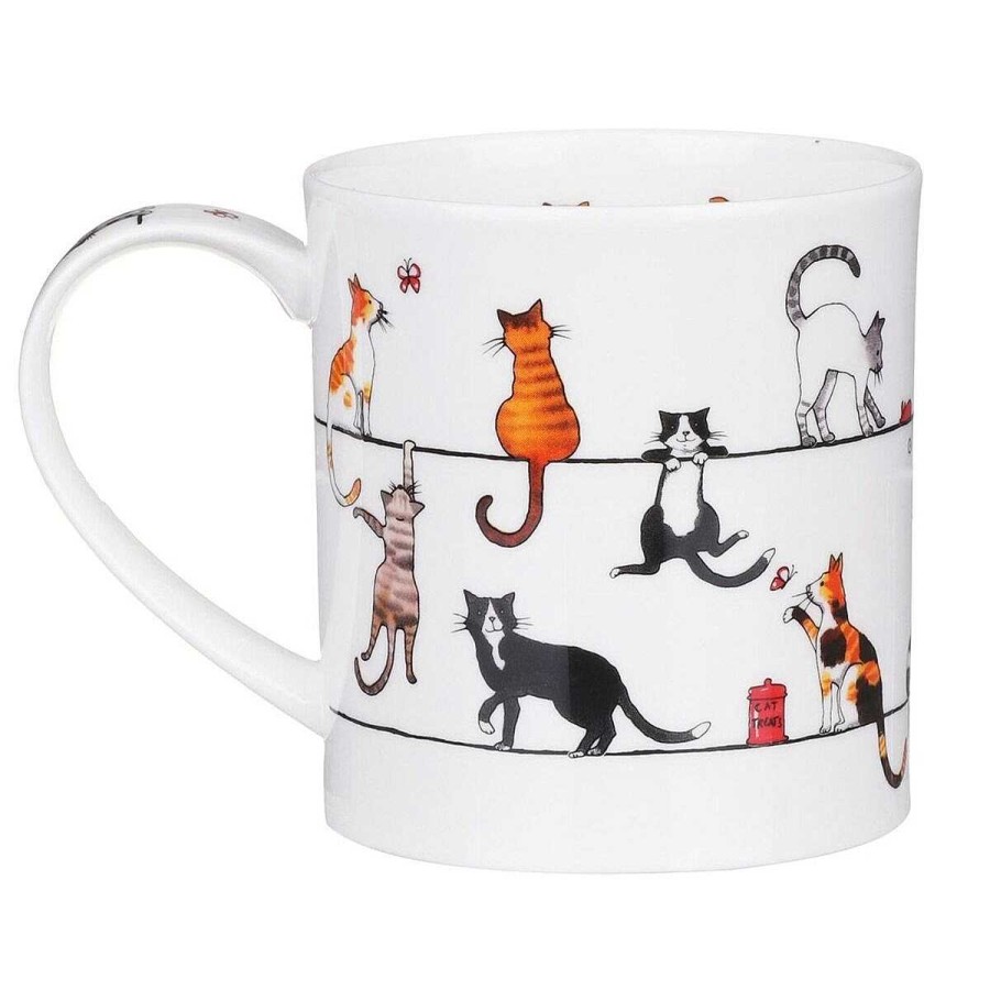 Pet Accessories | Dunoon Dunoon Live Wires Cat Orkney Shape Mug