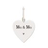 Mr & Mrs Gifts | East of India East Of India Mrs & Mrs Porcelain Heart