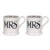 Mr & Mrs Gifts | Emma Bridgewater Emma Bridgewater Mrs & Mrs Boxed Set Of Two Half Pint Mugs