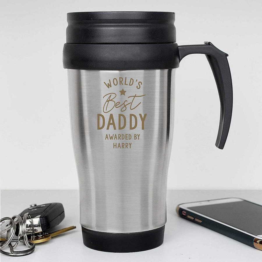 Dad | Temptation Gifts Personalised 'World'S Best' Travel Mug