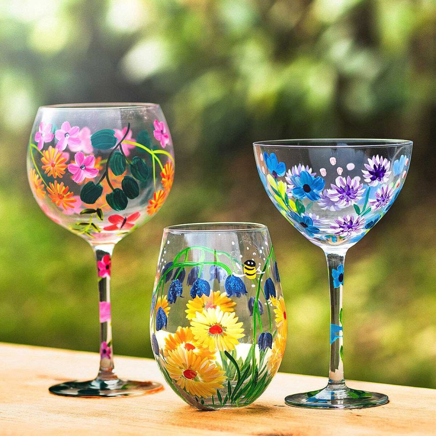 Wine Accessories | Lynsey Johnstone Lynsey Johnstone Butterfly Garden Gin Glass