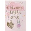 New Baby | Louise Tiler Louise Tiler 'Welcome Little One' Pink Baby Card