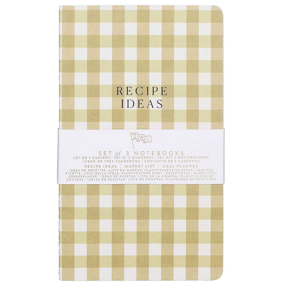 Kitchen Stationery | Designworks Ink Designworks Ink Kitchen Set Of 3 Notebooks (Meal Planner. Grocery List. Recipe Ideas)