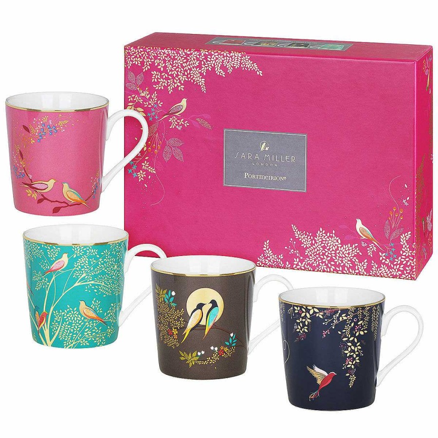 Mug Sets | Sara Miller Sara Miller Chelsea Set Of 4 Mugs