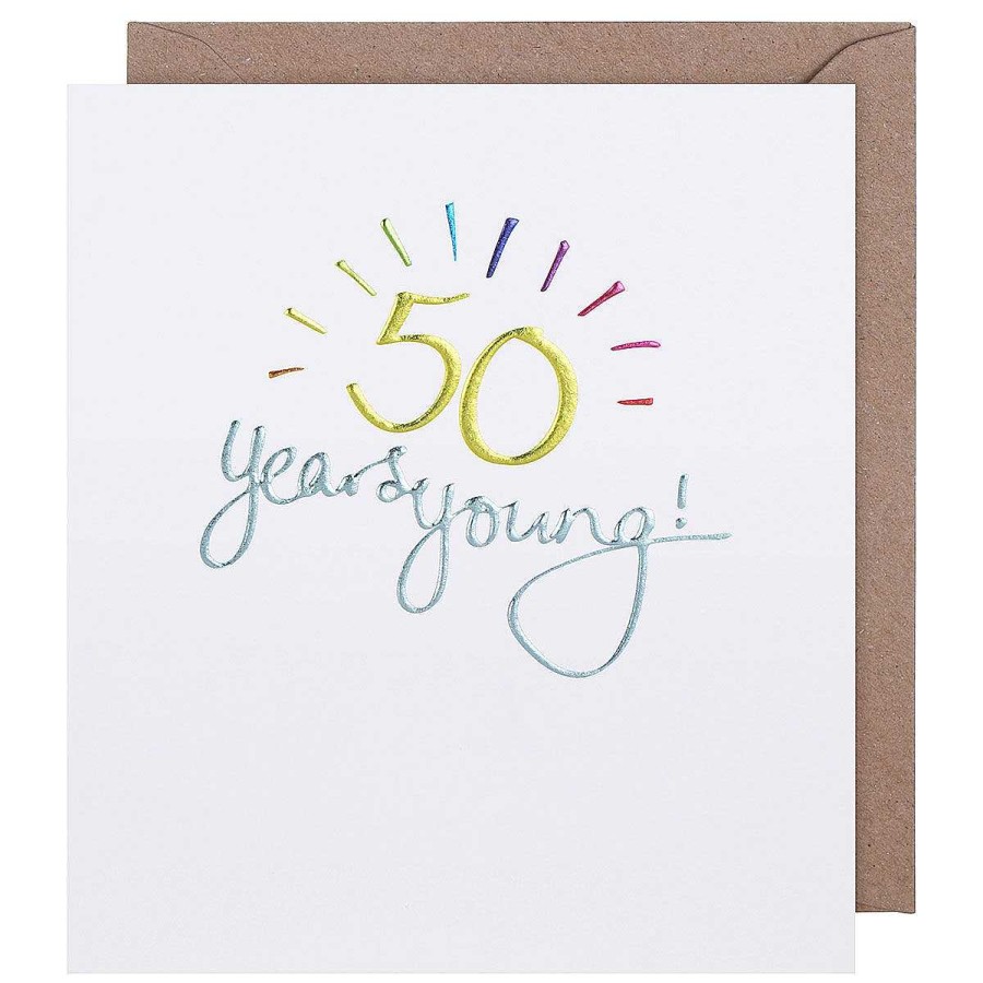 Age Cards | Paperlink Paperlink Mimosa 50 Years Young Birthday Card