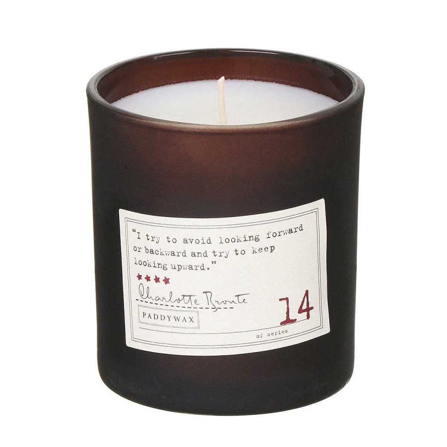 Ceramic Candles | Paddywax Paddywax Library 170G Charlotte Bronte Boxed Soy Candle