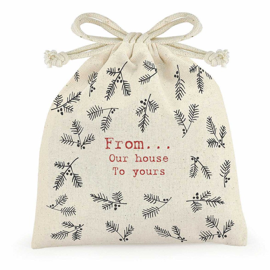 Soft Furnishings | East of India East Of India From Our House To Yours Drawstring Bag