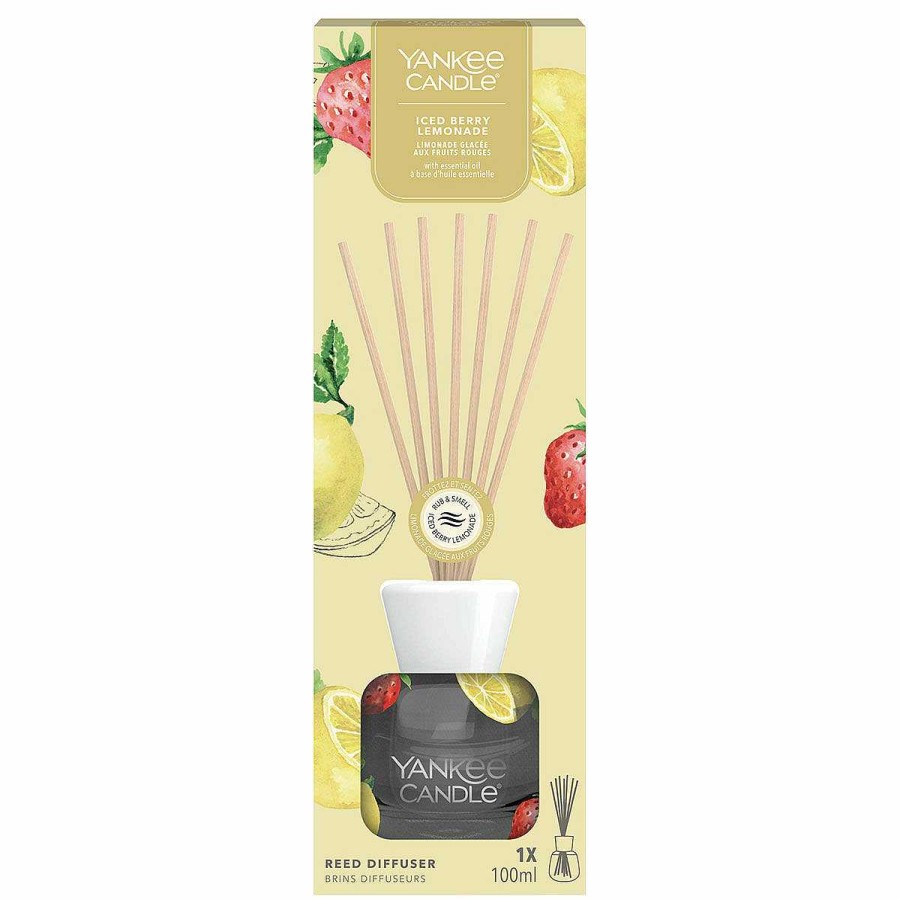 Reed Diffusers | Yankee Candle Yankee Candle Iced Berry Lemonade 100Ml Signature Reed Diffuser