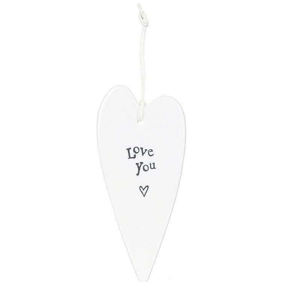 Wedding Decorations | East of India East Of India Love You Porcelain Heart